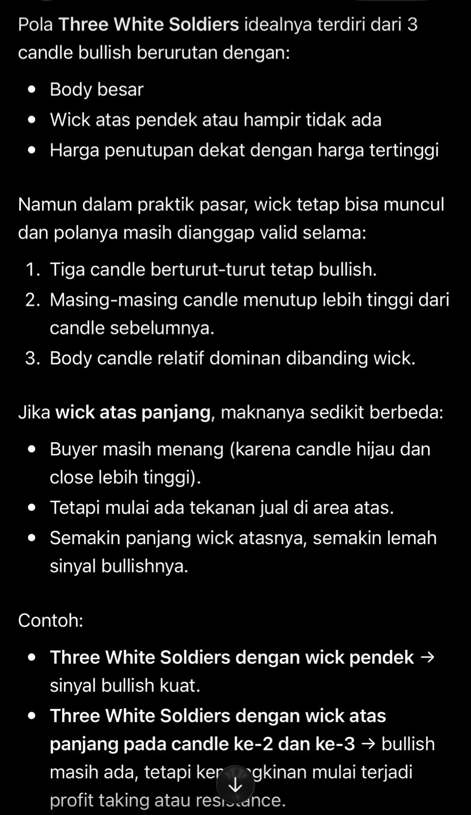 Penjelasan wick / ekor / jarum