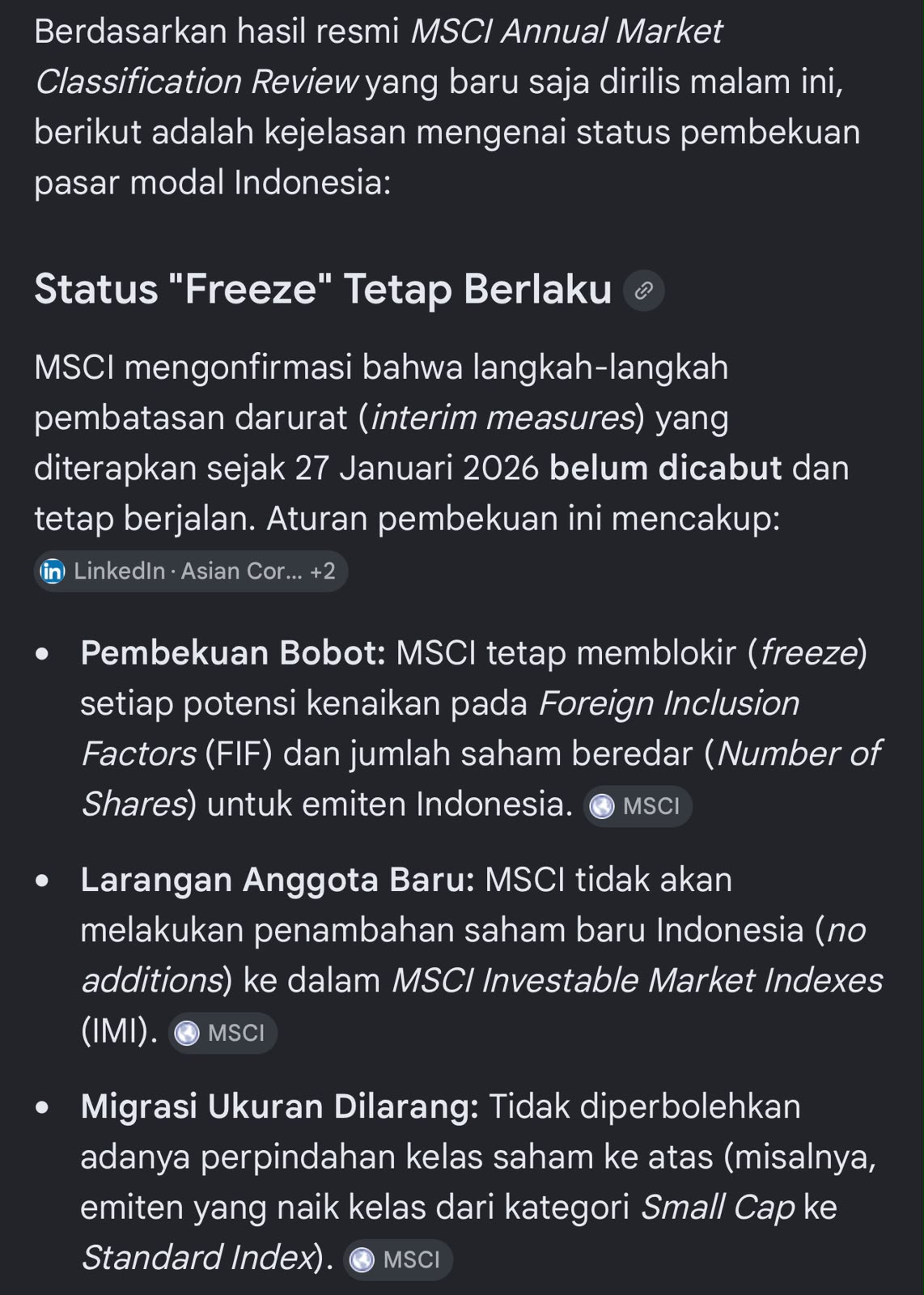 Berdasarkan ini tetap di freeze